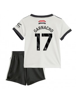 Manchester United Alejandro Garnacho #17 Dječji Rezervni Dres kompleti 2024-25 Kratak Rukavima (+ kratke hlače)